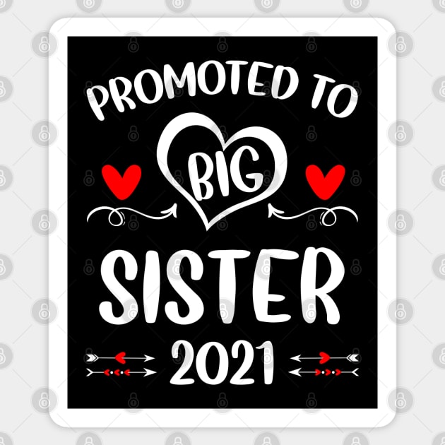 Promoted to Big Sister 2021 Sticker by DARSHIRTS